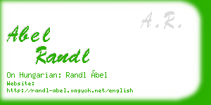 abel randl business card